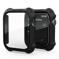 2-in-1 Frosted PC Apple Watch Case with Built-In Tempered Glass Screen Protector for Series 9/8/7 (41mm & 45mm)