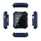 2-in-1 Frosted PC Apple Watch Case with Built-In Tempered Glass Screen Protector for Series 9/8/7 (41mm & 45mm)