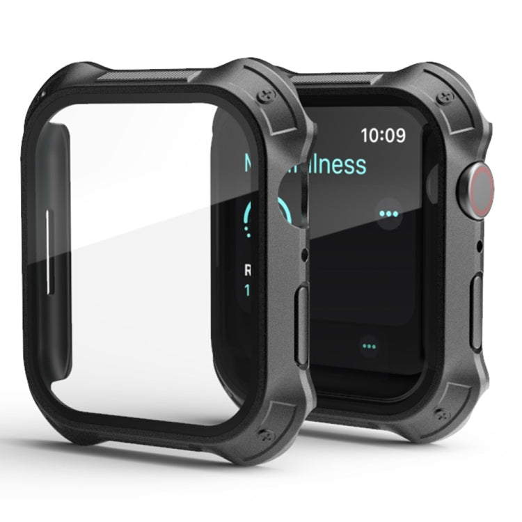 2-in-1 PC Apple Watch Case with Built-In Tempered Glass Screen Protector for Series 9/8/7 (41mm & 45mm)