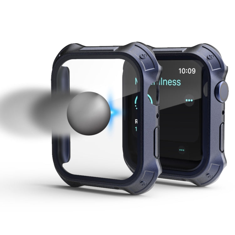 2-in-1 PC Apple Watch Case with Built-In Tempered Glass Screen Protector for Series 9/8/7 (41mm & 45mm)