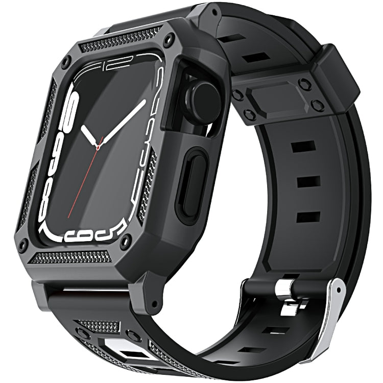 Military Rugged Apple Watch Band with Built-In Protective Case