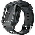 Military Rugged Apple Watch Band with Built-In Protective Case