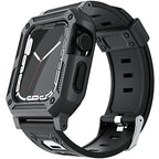 Military Rugged Apple Watch Band with Built-In Protective Case