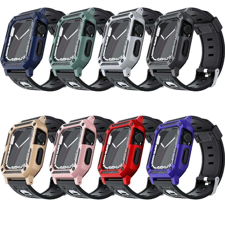 Military Rugged Apple Watch Band with Built-In Protective Case