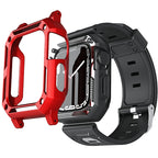 Military Rugged Apple Watch Band with Built-In Protective Case
