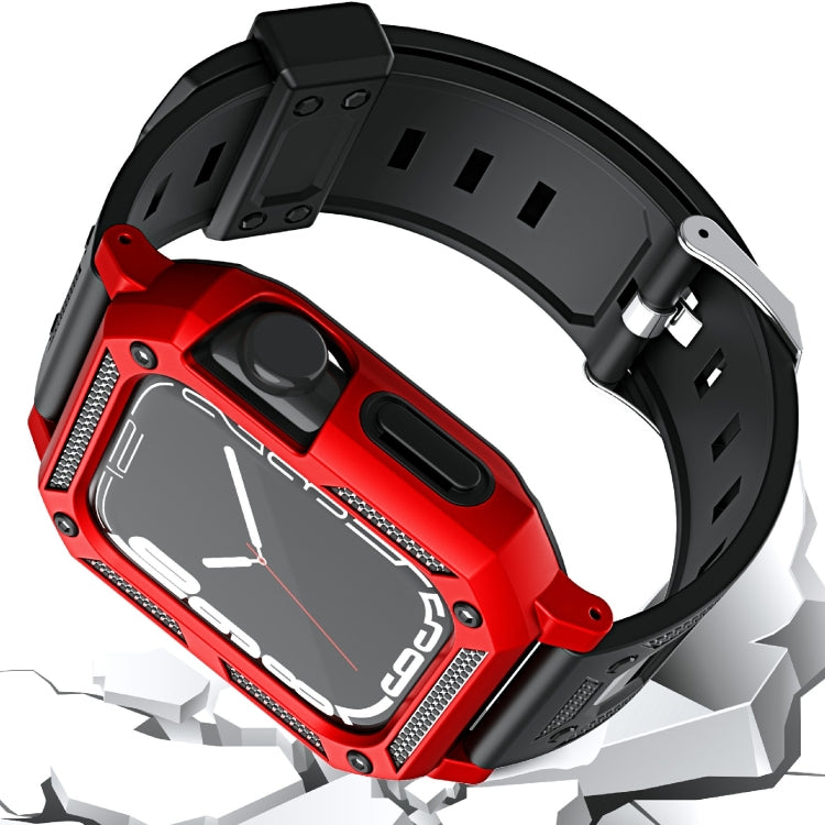 Military Rugged Apple Watch Band with Built-In Protective Case