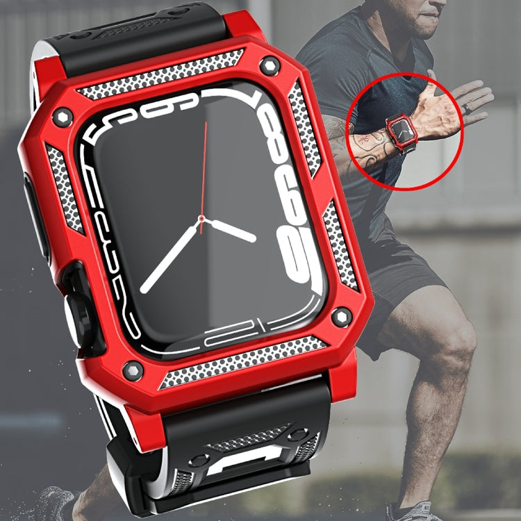 Military Rugged Apple Watch Band with Built-In Protective Case