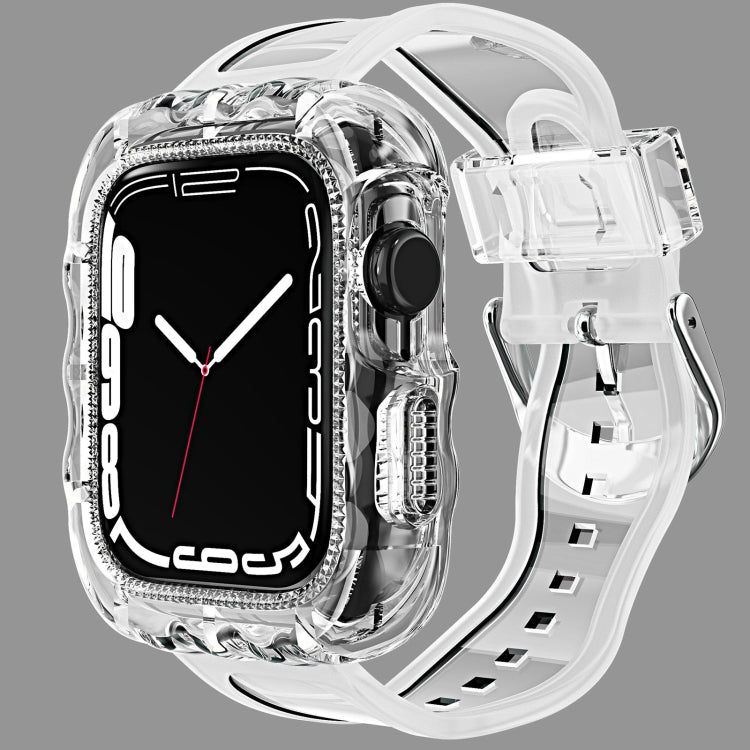 Shockproof TPU Apple Watch Band with Integrated Protective Case
