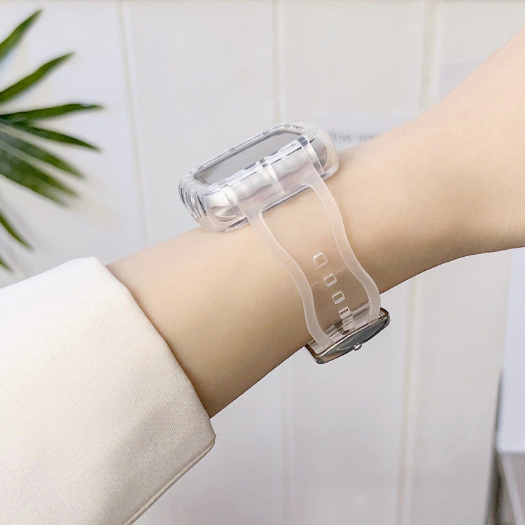 Shockproof TPU Apple Watch Band with Integrated Protective Case