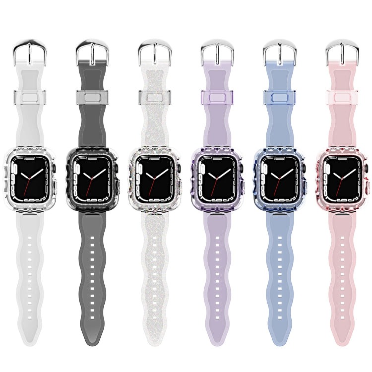 Shockproof TPU Apple Watch Band with Integrated Protective Case