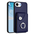Crossbody Wallet Phone Case with Card Holder, Ring Stand & Shoulder Strap for iPhone