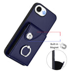 Crossbody Wallet Phone Case with Card Holder, Ring Stand & Shoulder Strap for iPhone