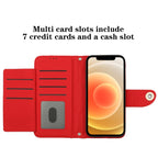 RFID Crossbody Wallet Phone Case with Card Holder & Shoulder Strap for iPhone