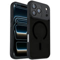 Premium Magnetic Frosted Case for iPhone 17 Pro Max – Smoke Black