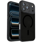 Premium Magnetic Frosted Case for iPhone 17 Pro Max – Smoke Black