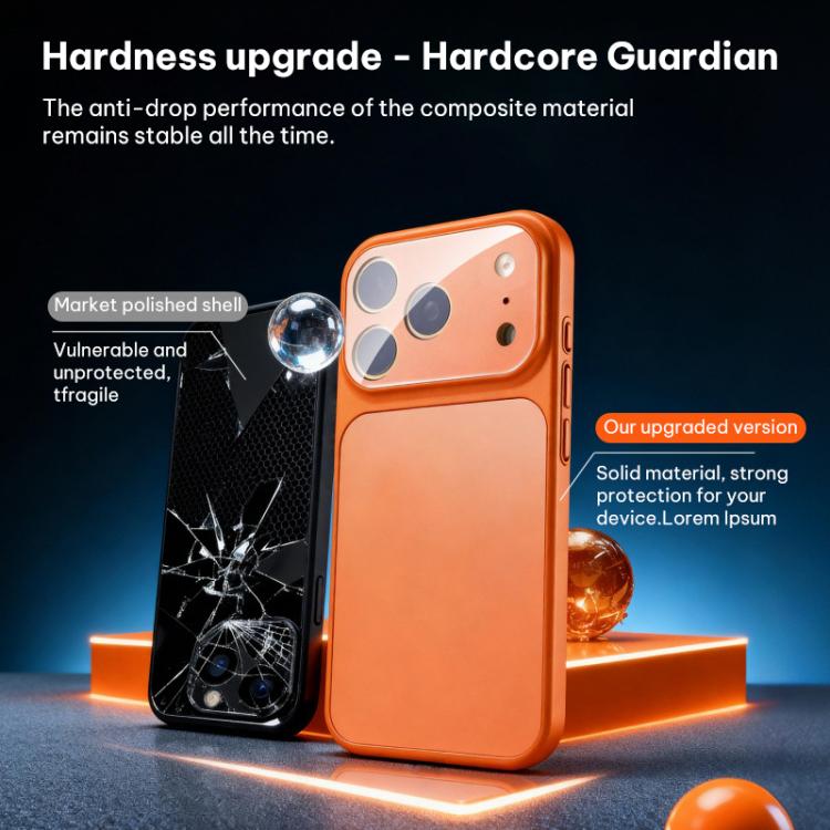 Frosted Acrylic Hybrid TPU Phone Case with Lens Protection for iPhone 17 Pro & Pro Max