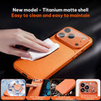 Frosted Acrylic Hybrid TPU Phone Case with Lens Protection for iPhone 17 Pro & Pro Max