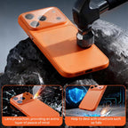 Frosted Acrylic Hybrid TPU Phone Case with Lens Protection for iPhone 17 Pro & Pro Max