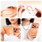 Frosted Magnetic Shockproof iPhone Case