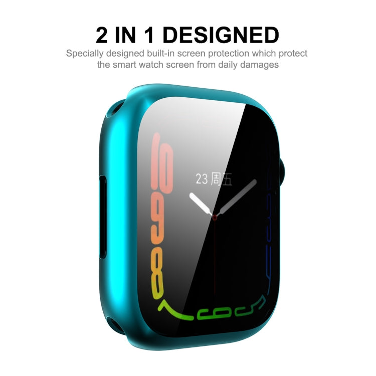 ENKAY Hat-Prince Electroplated TPU Apple Watch Case with Built-In Screen Protector for Series 9/8/7 (41mm & 45mm)