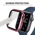 ENKAY Hat-Prince 2-in-1 PC Apple Watch Case with 9H Tempered Glass for Series 8/7 (41mm & 45mm)