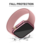 ENKAY Hat-Prince 2-in-1 PC Apple Watch Case with 9H Tempered Glass for Series 8/7 (41mm & 45mm)