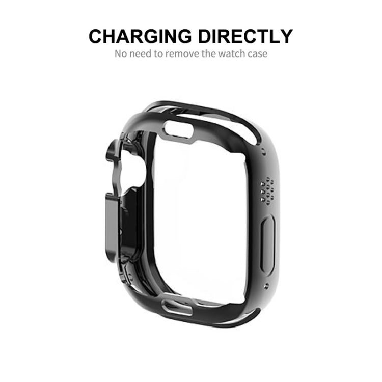 ENKAY Electroplated Soft TPU Apple Watch Ultra 3/2/1 Protective Case with Built-In Screen Protector (49mm)