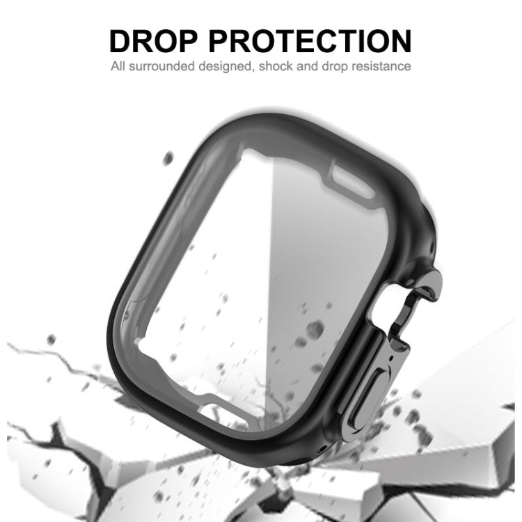 ENKAY Electroplated Soft TPU Apple Watch Ultra 3/2/1 Protective Case with Built-In Screen Protector (49mm)