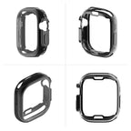 ENKAY Electroplated Soft TPU Apple Watch Ultra 3/2/1 Protective Case with Built-In Screen Protector (49mm)
