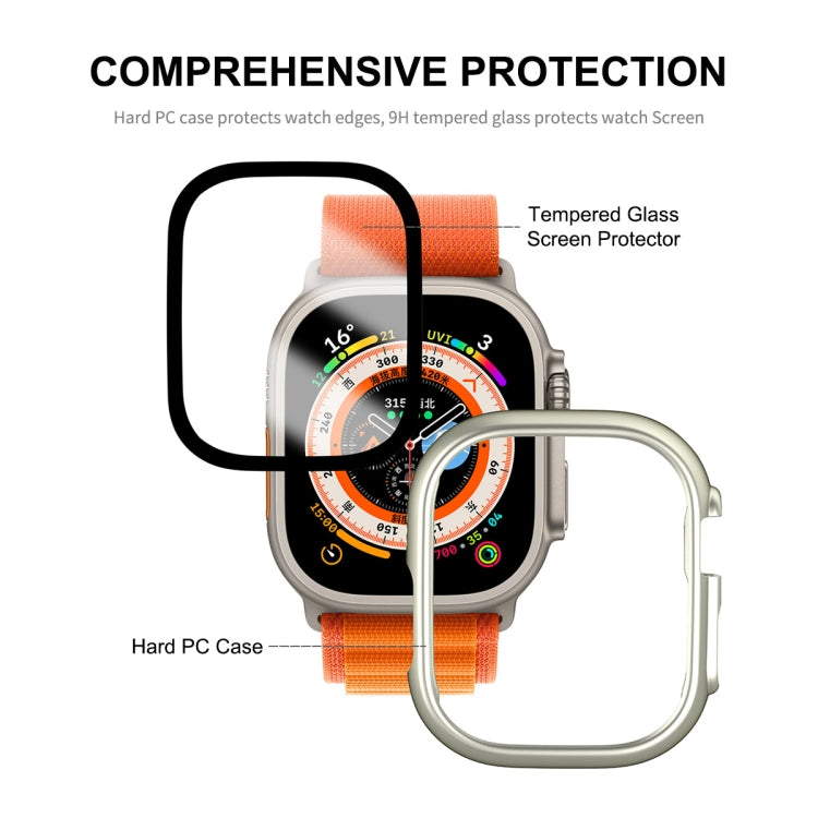 ENKAY 2-in-1 Apple Watch Ultra 3/2/1 49mm Protective Case with Built-in 9H Tempered Glass