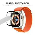 ENKAY 2-in-1 Apple Watch Ultra 3/2/1 49mm Protective Case with Built-in 9H Tempered Glass