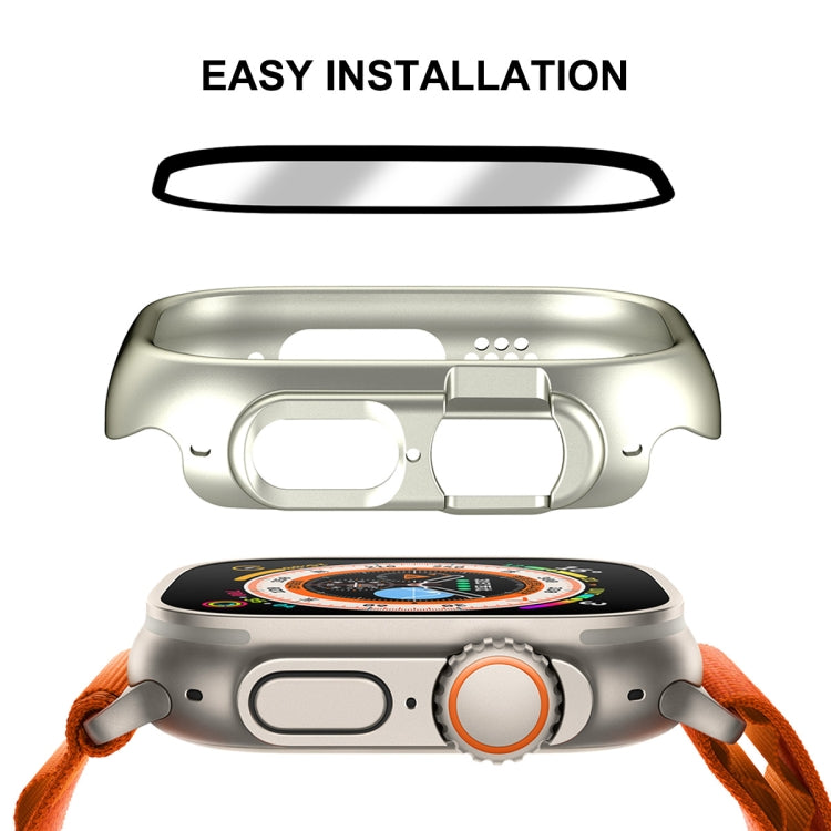 ENKAY 2-in-1 Apple Watch Ultra 3/2/1 49mm Protective Case with Built-in 9H Tempered Glass