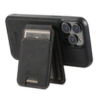 Suteni H16 Litchi Texture Leather Detachable Wallet Back Phone Case, For iPhone 12 Pro, For iPhone 17e / 16e