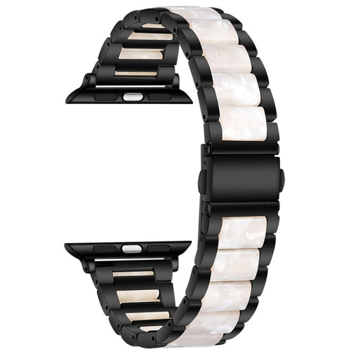 Black & White Resin Link Apple Watch Band