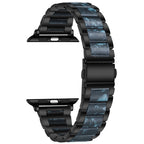 Luxury Metal & Resin Apple Watch Band for Women – Stainless Steel Bracelet Strap