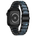 Luxury Metal & Resin Apple Watch Band for Women – Stainless Steel Bracelet Strap