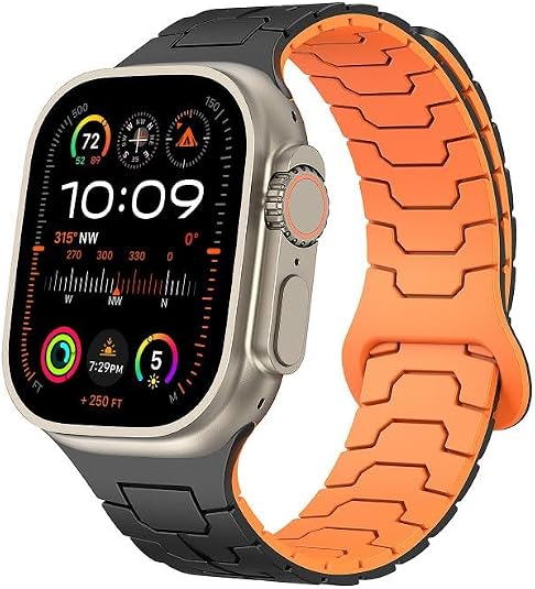 Magnetic Dragon Scale Silicone Apple Watch Band