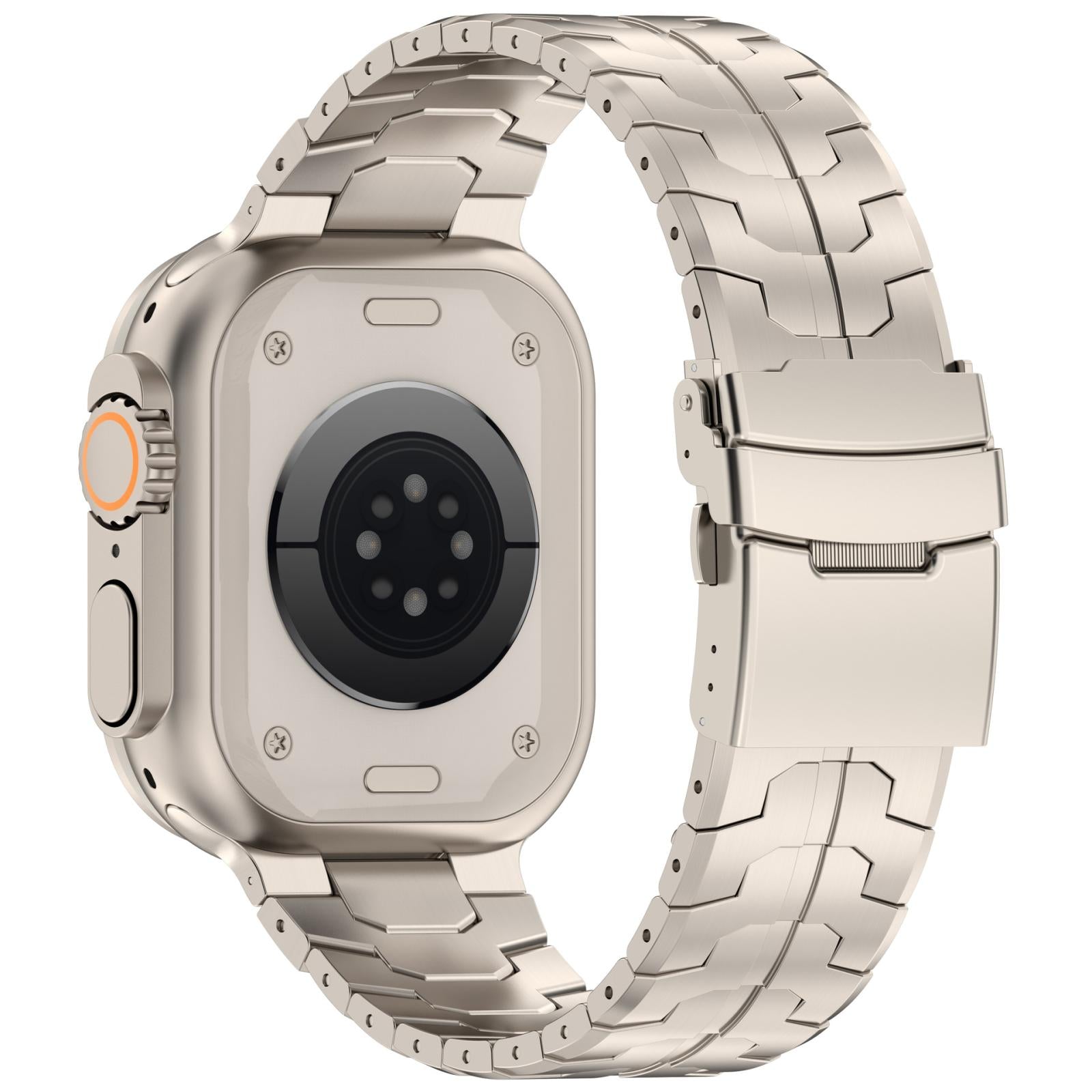 Premium Stainless Steel Apple Watch Band with Quick-Release Links – Silver